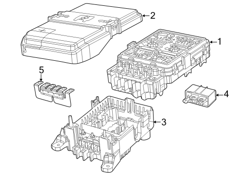 2022 Jeep Grand Cherokee WIRING-PRE FUSE BLOCK Diagram for 68366496AE