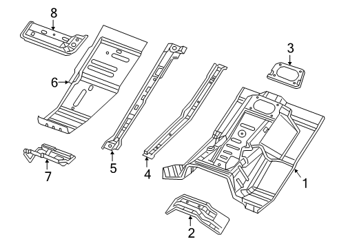 2023 Jeep Wrangler Floor Diagram 1