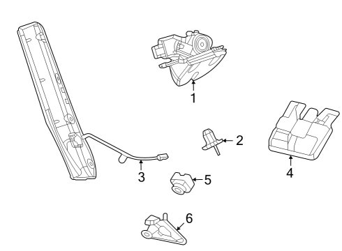 2023 Jeep Grand Cherokee Camera Diagram for 68544003AA