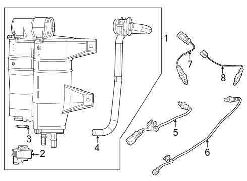 2023 Jeep Grand Wagoneer L Emission Components Diagram