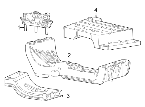 2022 Jeep Grand Cherokee CROSSMEMB-Transmission Diagram for 68428577AA