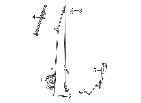 2021 Chrysler 300 Front Seat Belts Diagram