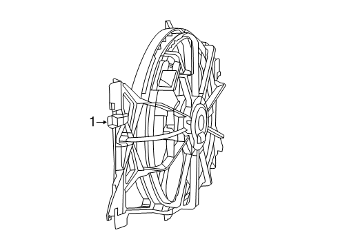 2023 Ram 2500 Cooling System, Radiator, Water Pump, Cooling Fan Diagram 1