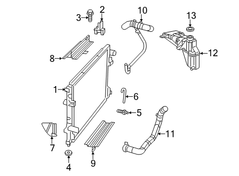 2022 Chrysler 300 Radiator & Components Diagram 2