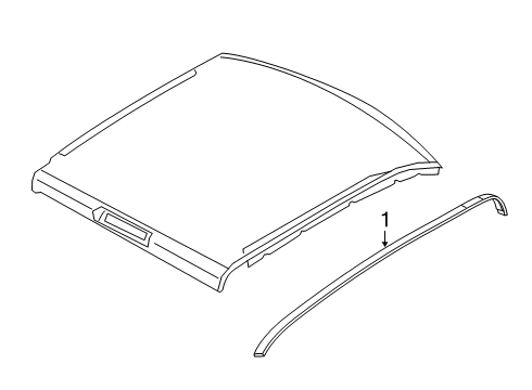 2023 Ram 3500 Exterior Trim - Cab Diagram 1