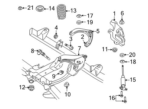 2023 Ram 1500 Classic Shocks & Suspension Components - Front Diagram 2