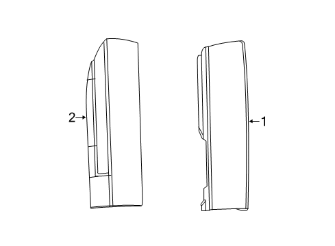 2023 Ram ProMaster 1500 Tail Lamps Diagram