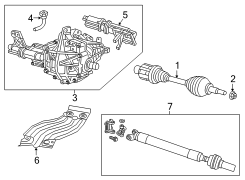 2022 Ram 1500 FRONT COMPLETE Diagram for 68441650AC