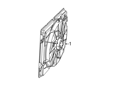 2022 Dodge Durango Cooling System, Radiator, Water Pump, Cooling Fan Diagram 1