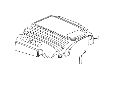 2023 Chrysler 300 Engine Appearance Cover Diagram 3