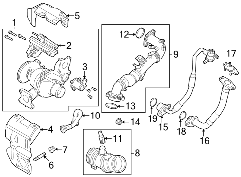 2024 Dodge Hornet Turbocharger & Components Diagram 1