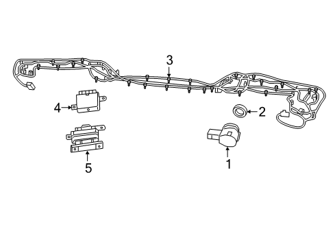 2023 Jeep Wrangler Parking Aid Diagram 1