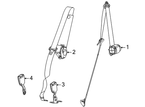 2022 Jeep Grand Cherokee L Seat Belt Diagram 2