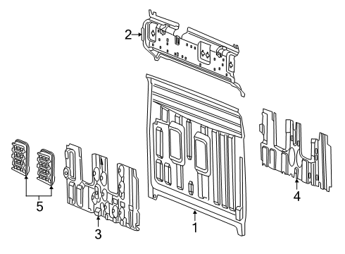 2022 Ram 1500 Back Panel Diagram 1