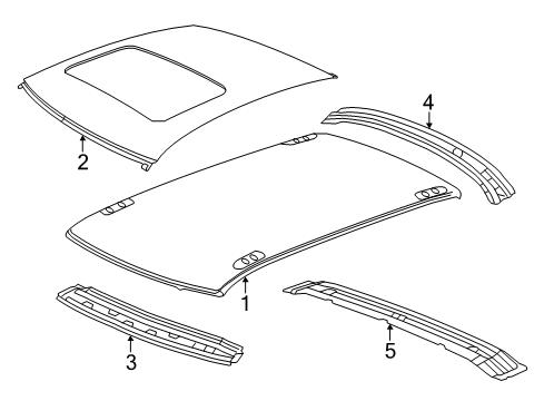 2023 Dodge Charger Roof & Components Diagram