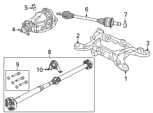 2022 Dodge Challenger Shaft-Drive Diagram for 68546847AA