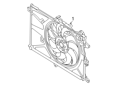 2022 Jeep Renegade Cooling System, Radiator, Water Pump, Cooling Fan Diagram 1