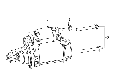 2022 Ram 1500 Starter Diagram 2