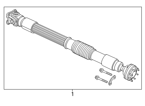 2022 Jeep Gladiator Drive Shaft - Front Diagram