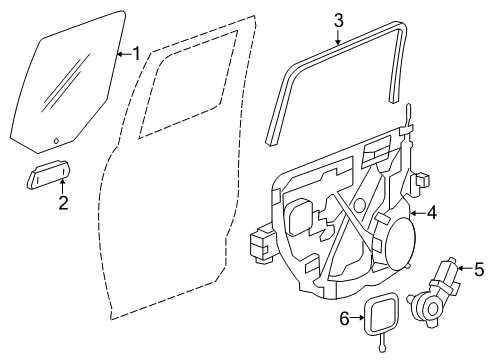 2022 Ram 1500 Classic Rear Door Diagram 2