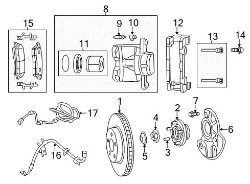 2021 Chrysler 300 Brake Components Diagram 2