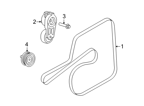 2023 Dodge Challenger Belts & Pulleys Diagram 1