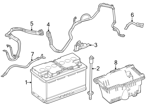 2022 Jeep Grand Cherokee L BATTERY NEGATIVE Diagram for 68414833AC