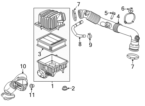 2021 Ram ProMaster City Air Intake Diagram