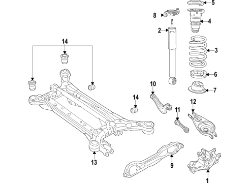 2021 Chrysler Pacifica Rear Diagram for 68325384AC