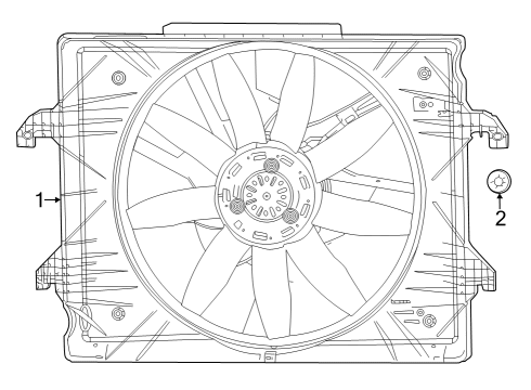 2023 Jeep Grand Wagoneer L Cooling System, Radiator, Water Pump, Cooling Fan Diagram