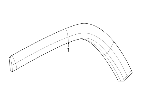 2022 Jeep Grand Cherokee Exterior Trim - Quarter Panel Diagram