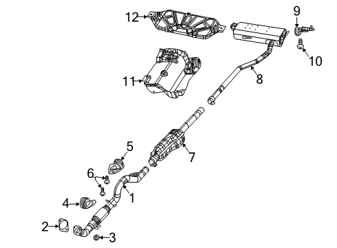 2022 Jeep Compass EXHAUST Diagram for 57008578AC