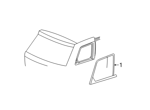 2022 Dodge Durango Glass & Hardware - Quarter Panel Diagram