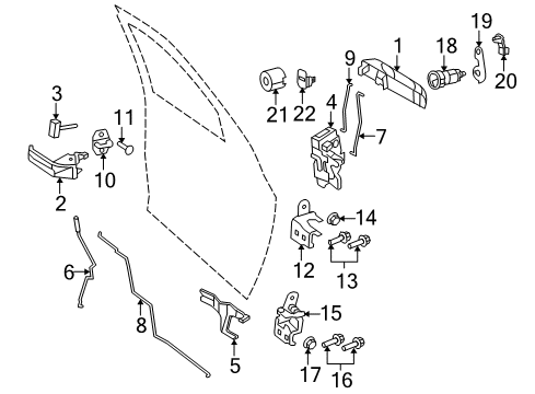 2018 Ram 3500 SWITCH-FRONT DOOR Diagram for 68590592AA