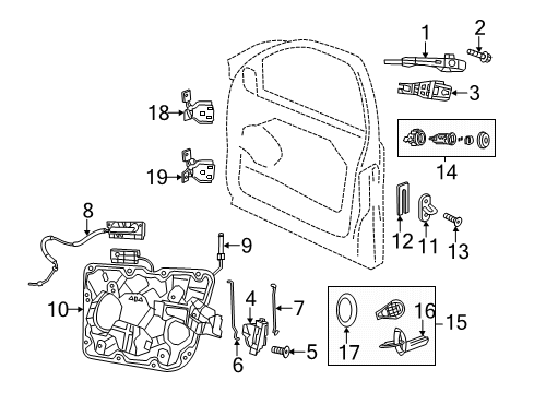 2019 Dodge Durango SWITCH-FRONT DOOR Diagram for 68590590AA