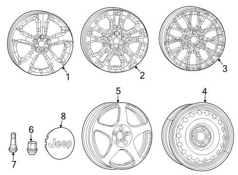 2022 Jeep Grand Cherokee Wheels Diagram 4