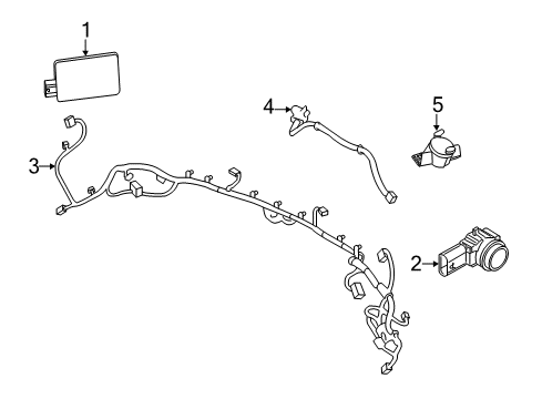 2023 Jeep Compass Parking Aid Diagram 2