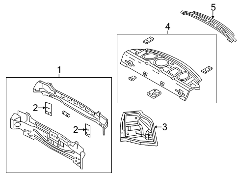 2023 Dodge Charger Rear Body Diagram