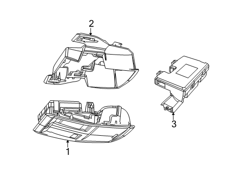 2023 Dodge Challenger Overhead Console Diagram