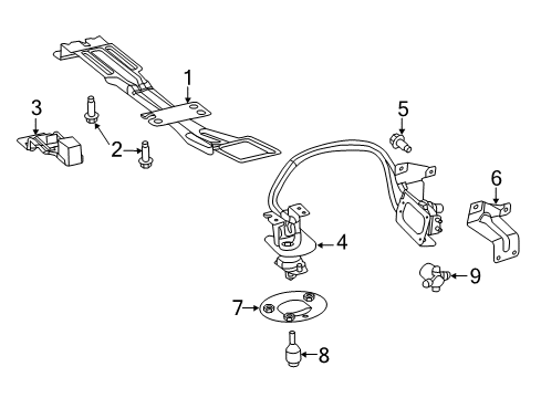 2022 Ram ProMaster 1500 Spare Tire Carrier Diagram 3