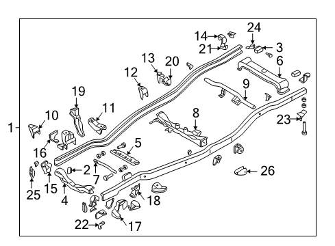 Bracket-Front Suspension Lower Arm Diagram for MR241941