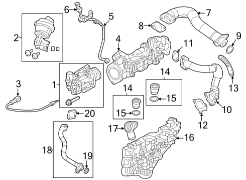 2023 Jeep Gladiator PCV Diagram for 68548886AB