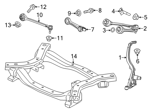 2023 Dodge Charger Front Suspension Components Diagram 2