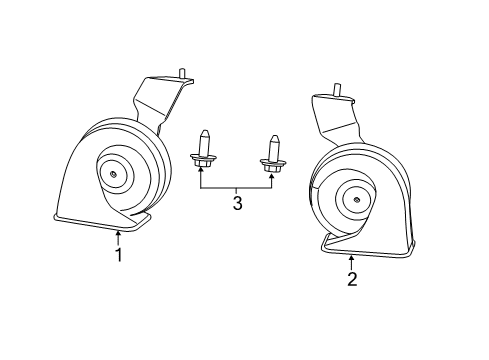 2023 Dodge Challenger Horn Diagram