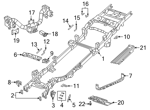 2022 Ram 2500 Frame & Components Diagram 8