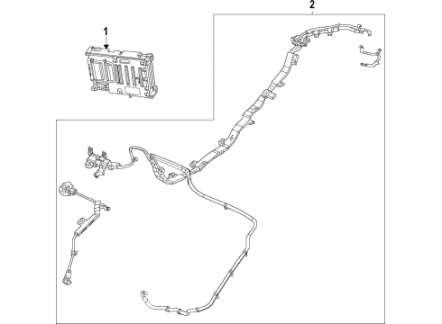 2022 Ram 1500 Cable-Battery Charger Diagram for 68333684AC