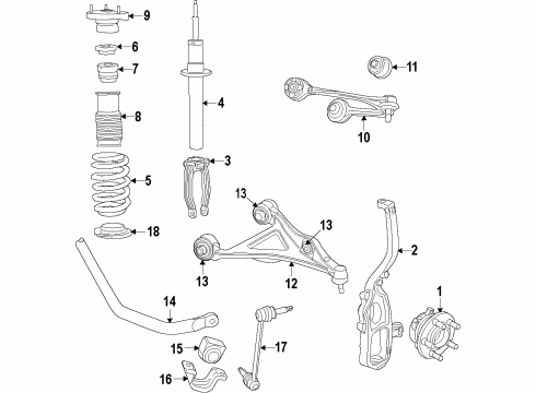 2015 Dodge Charger SUSPENSION Diagram for 68531059AB