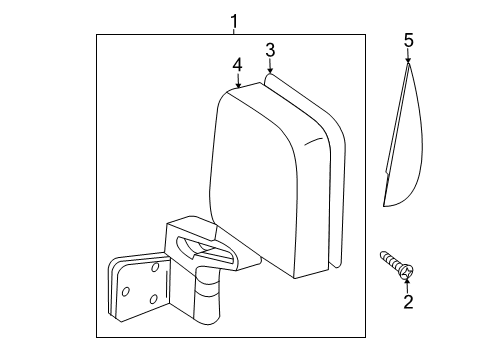 2022 Jeep Gladiator Mirrors Diagram 4