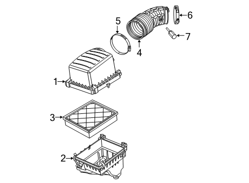 2022 Dodge Durango Air Inlet Diagram 3