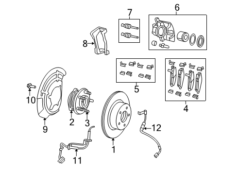 2021 Jeep Gladiator SENSORKIT-WHEEL SPEED Diagram for 68394210AG